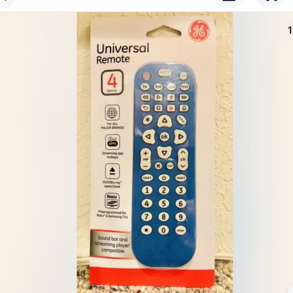 💜General Electric 4Device Universal RemoteControl - Picture 2 of 13
